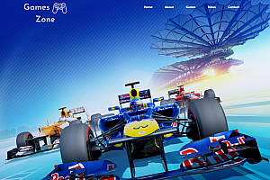 简洁大气的单机游戏网页模板html源码英语版