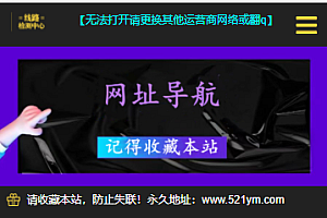 网址导航引导页面H5源码_自动检测域名延迟