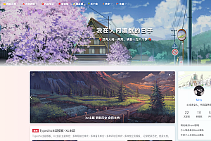 Typecho XC个人博客主题:无域名授权的完整解密源码