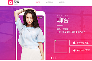 第二套手机APP应用下载落地页html源码下载