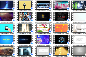 做视频用的各种片头素材,很多种有需要的自行下载