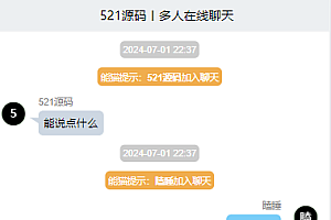 简单好用的小局域成员聊天室源码