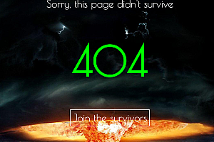 25款拥有炫酷动画效果的创意404错误页面源代码